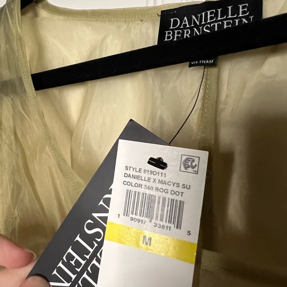 NWT Danielle Bernstein Sheer Organza Puff Sleeve Mini - Picture 7 of 12